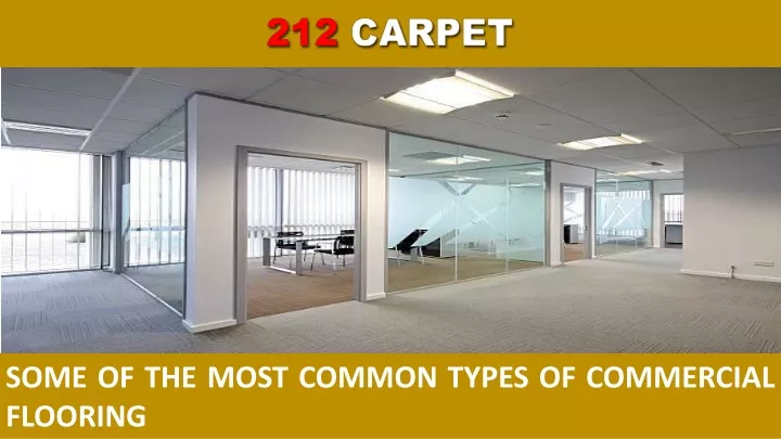 some of the most common types of commercial