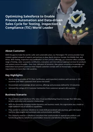 optimizing salesforce to enable process