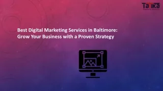 Best Digital Marketing Services in Baltimore  Grow Your Business with a Proven Strategy