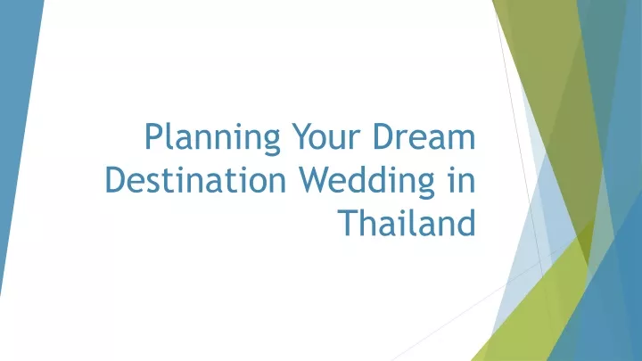 planning your dream destination wedding in