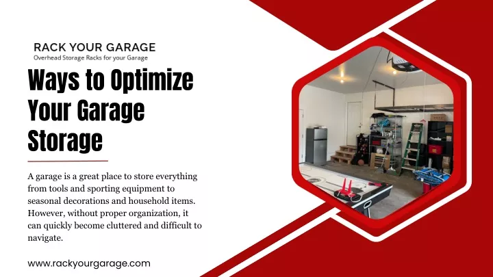 ways to optimize your garage storage