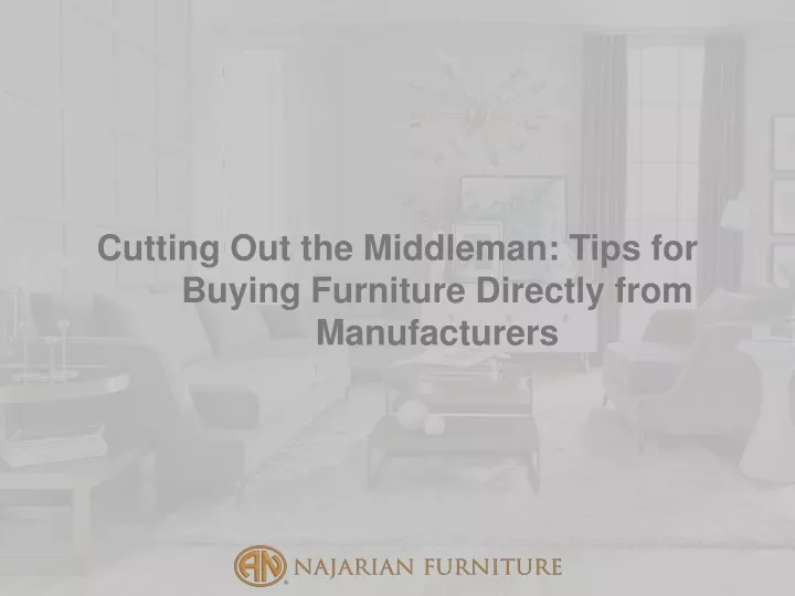 cutting out the middleman tips for buying