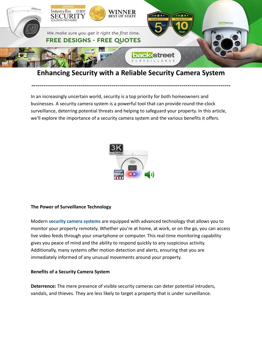 PPT - Enhancing Security with a Reliable Security Camera System ...