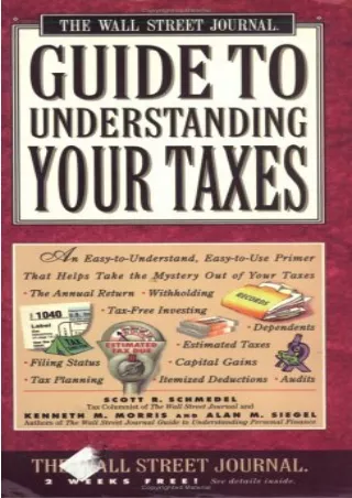 Read ebook [PDF]  Wall Street Journal Guide to Understanding Your Taxes: An Easy