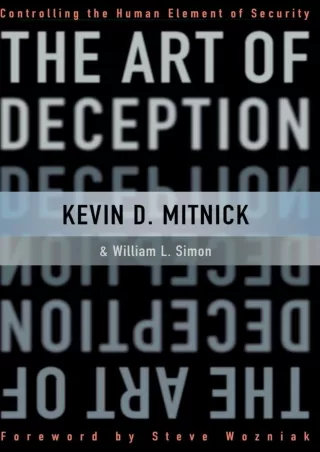 DOWNLOAD/PDF  The Art of Deception: Controlling the Human Element of Security