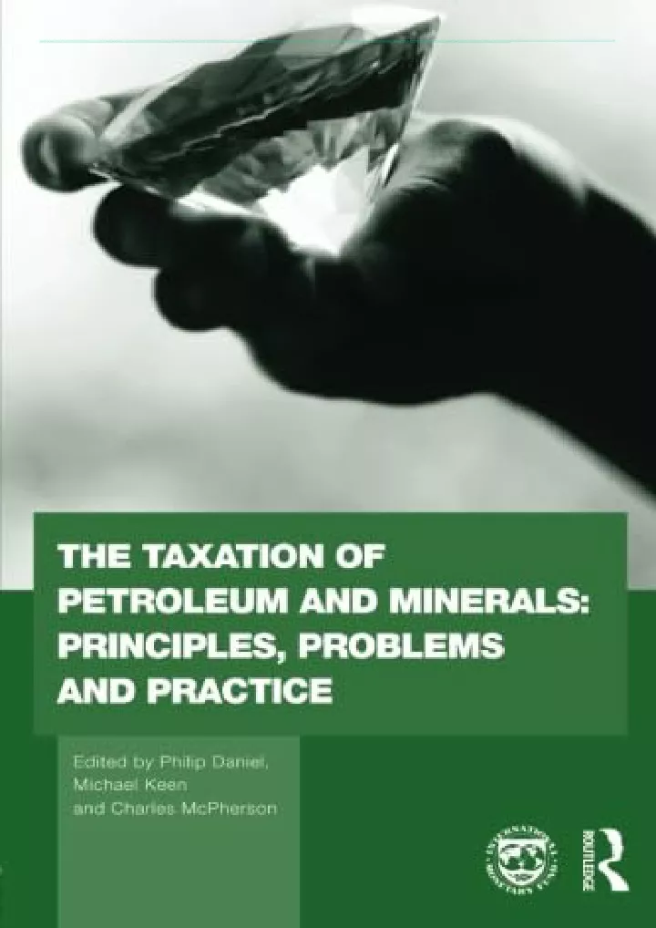 pdf read online the taxation of petroleum