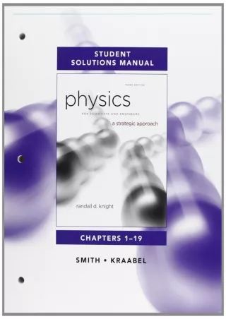 [PDF READ ONLINE] Student Solutions Manual for Physics for Scientists and Engine