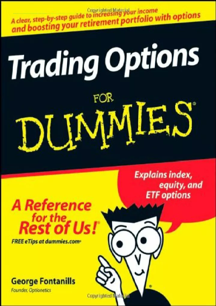 pdf read download trading options for dummies