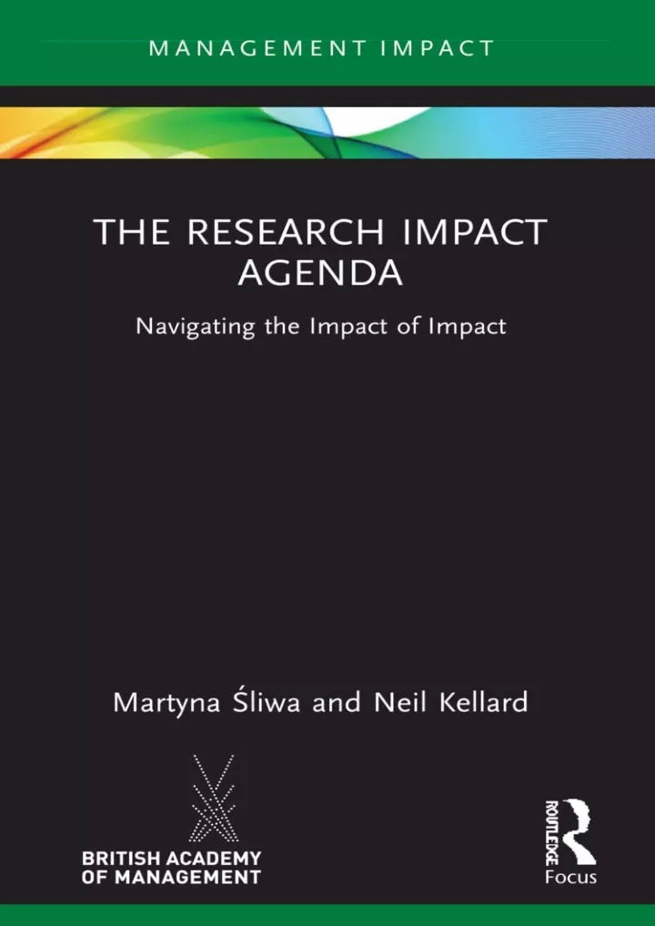 pdf read the research impact agenda management