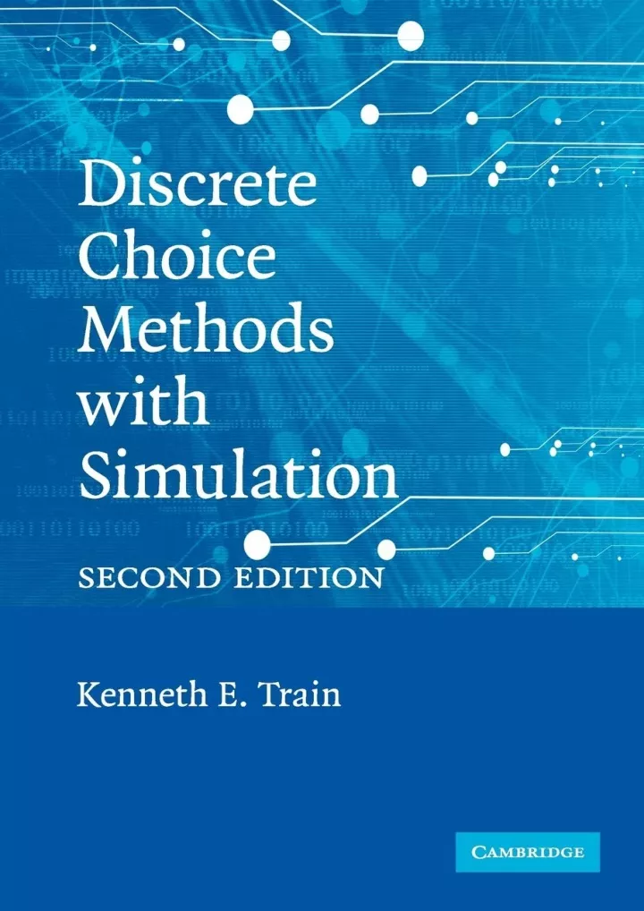 pdf discrete choice methods with simulation