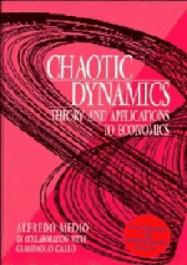 read ebook pdf chaotic dynamics theory
