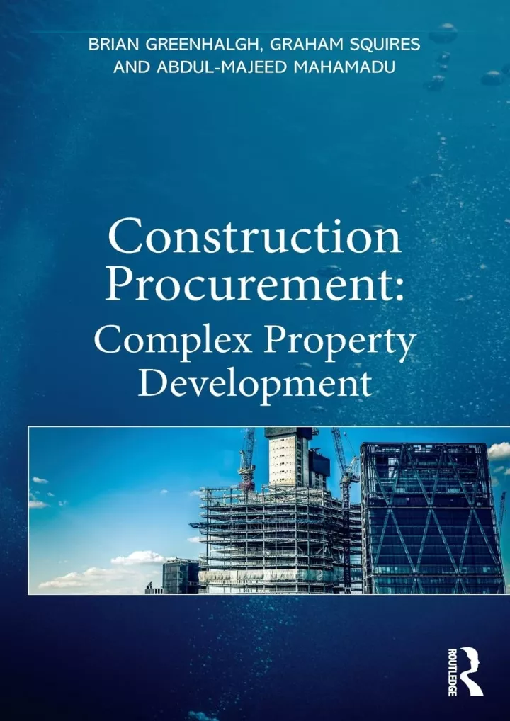 get pdf download construction procurement complex