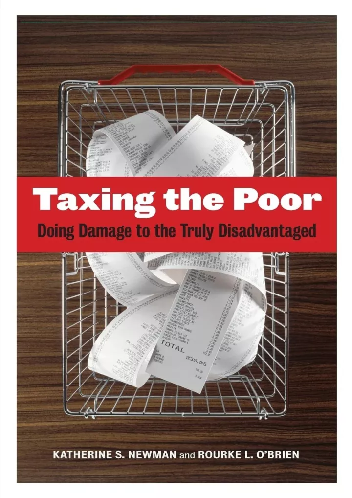 pdf read taxing the poor doing damage