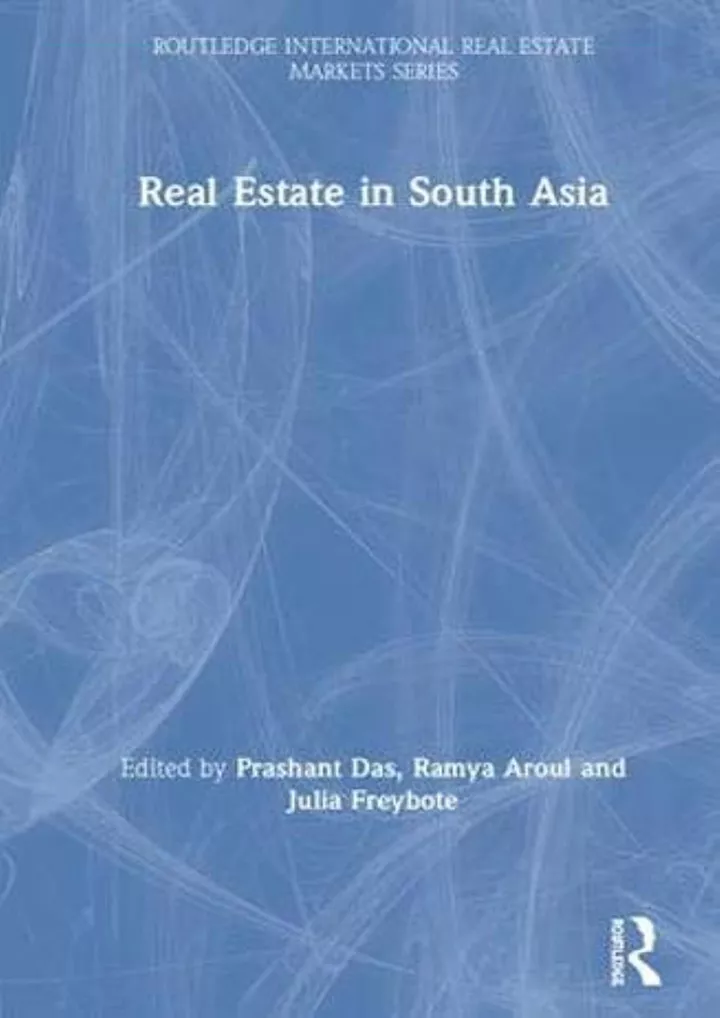 read pdf real estate in south asia routledge