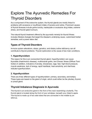 What Is A Thyroid Ayurvedic Remedy (1)