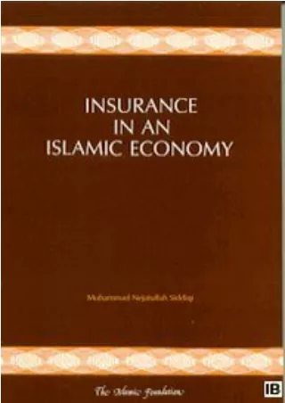 [READ DOWNLOAD]  Insurance in an Islamic Economy