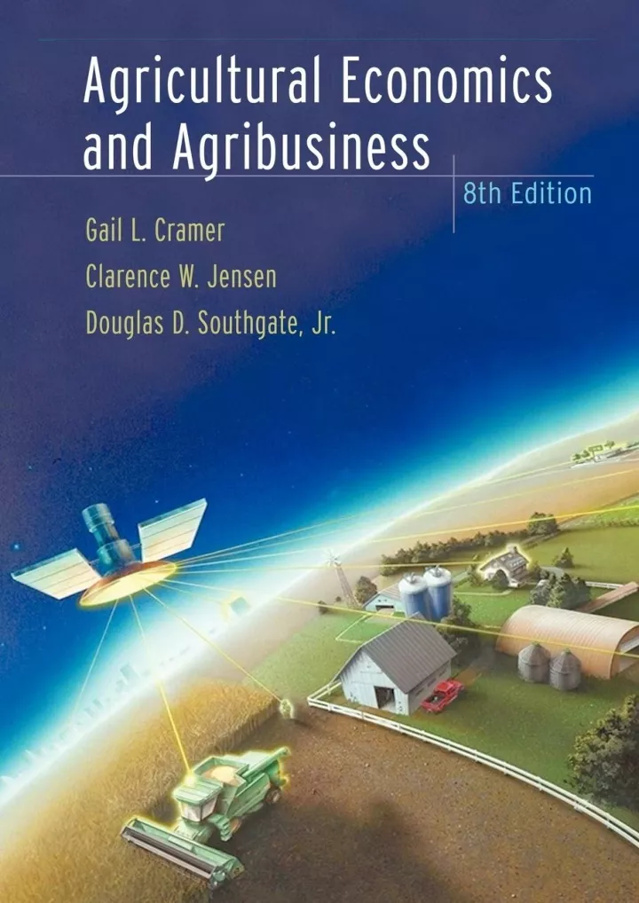 pdf agricultural economics and agribusiness