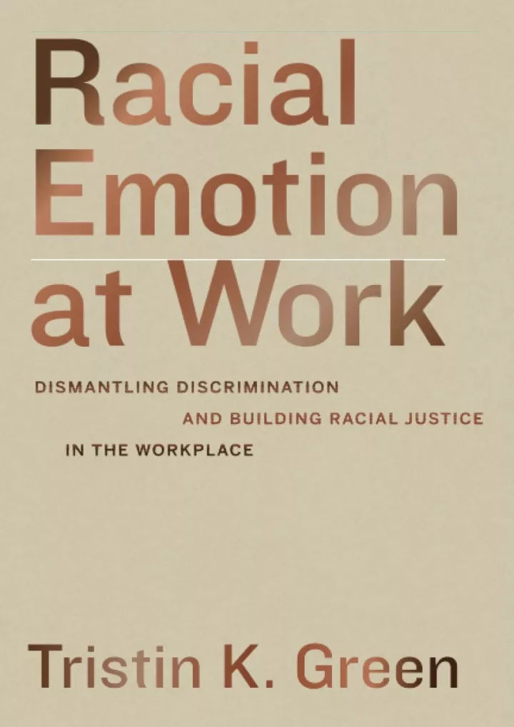 read download racial emotion at work download