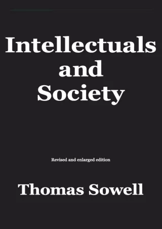 PDF_  Intellectuals and Society: Revised and Expanded Edition