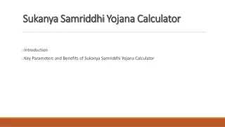 Sukanya Samriddhi Yojana Calculator