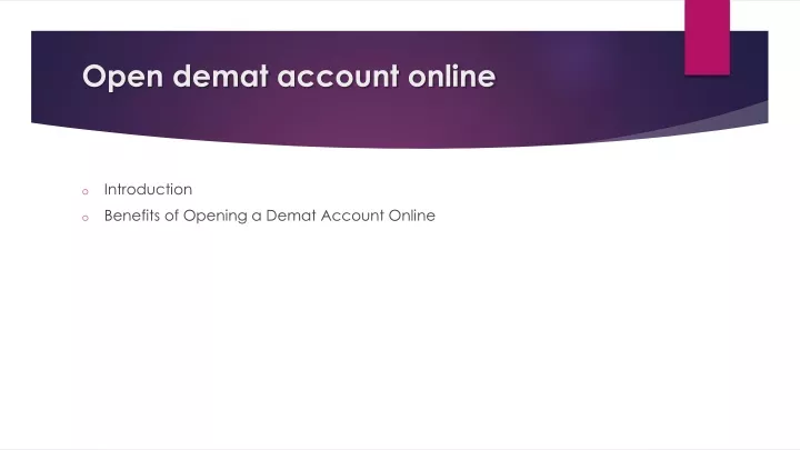 open demat account online
