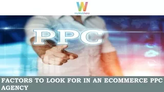 Factors to Look for in an Ecommerce PPC Agency