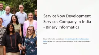 servicenow development services company in india