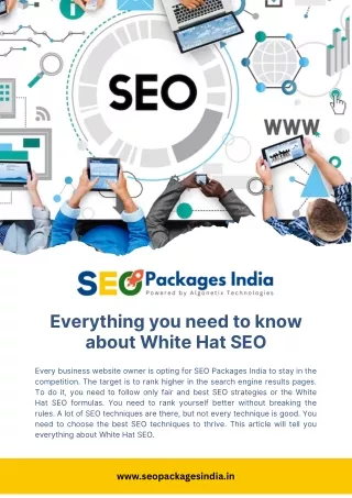 Everything you need to know about White Hat SEO
