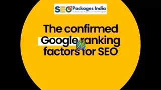The confirmed Google ranking factors for SEO