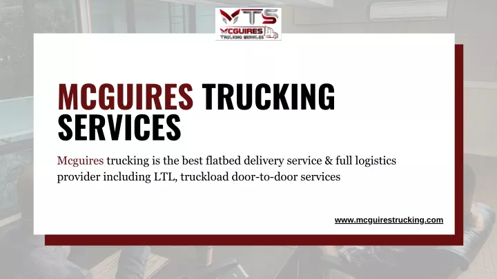 mcguires trucking services mcguires trucking