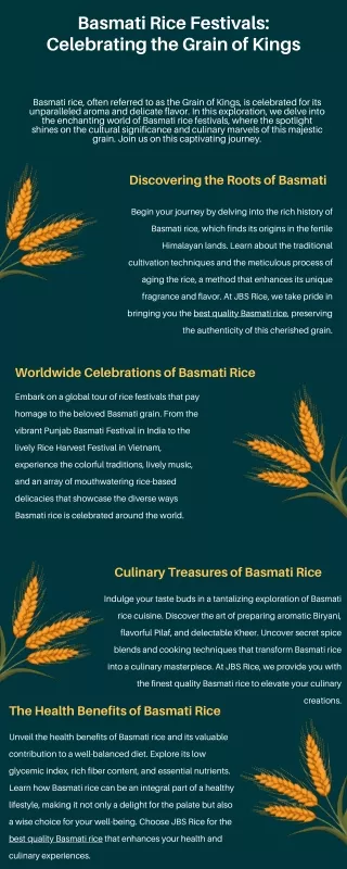 Basmati Rice Festivals Celebrating the Grain of Kings