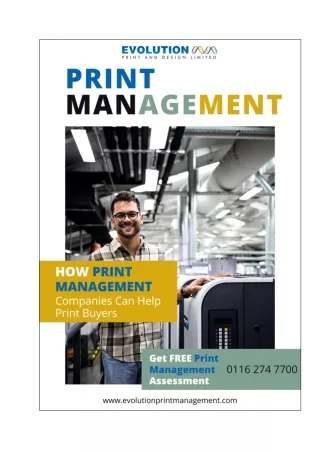 The Role of Print Management Companies for Print Buyers: Enhancing Efficiency an