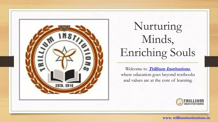 nurturing minds enriching souls