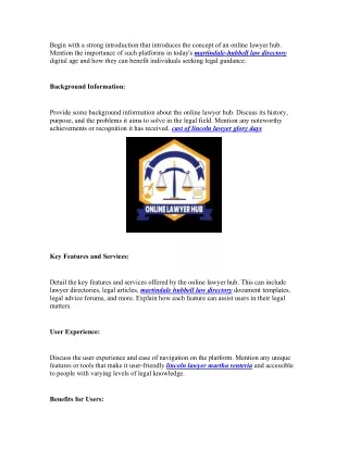 begin with a strong introduction that introduces