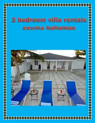 exuma bahamas vacation villa by owner