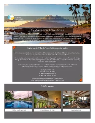 Vacation Condo Rentals in Maui Hawaii | Kihei Vacation Rentals