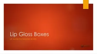 Lip Gloss Boxes