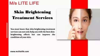 Skin Brightening Treatment Services