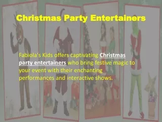 Christmas Party Entertainers