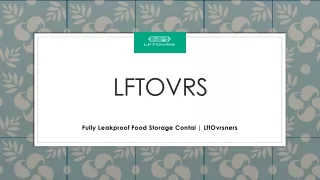 Fully Leakproof Food Storage Contai | LftOvrsners