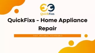 quickfixs home appliance repair