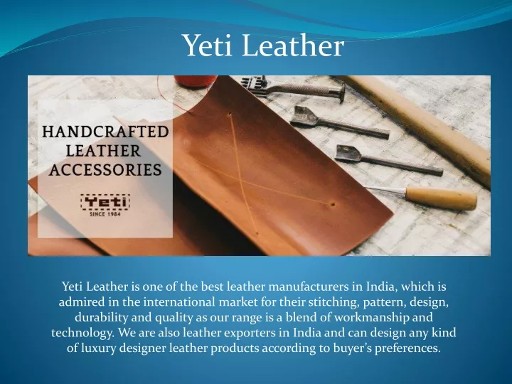 yeti leather