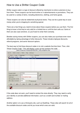 How to Use a Shifter Coupon Code