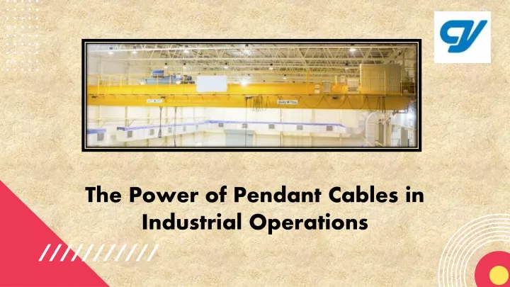 the power of pendant cables in industrial