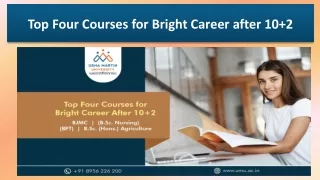 Top Four Courses for Bright Career After 10 2