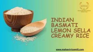 Indian Basmati Lemon Sella Creamy Rice
