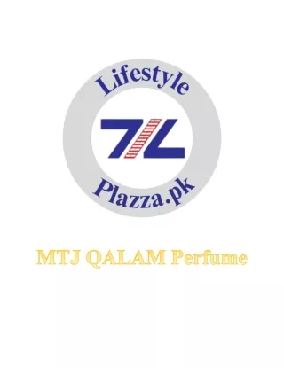 MTJ QALAM Perfume