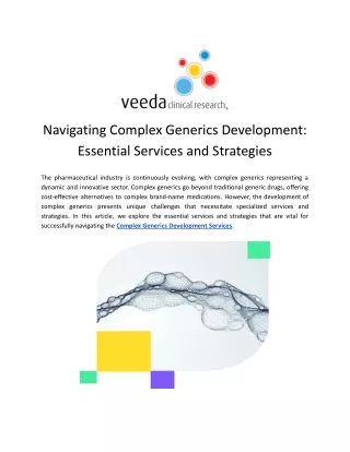 Complex Generics Development Services