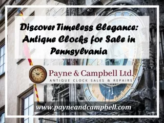 Antique Clocks for Sale in Pennsylvania