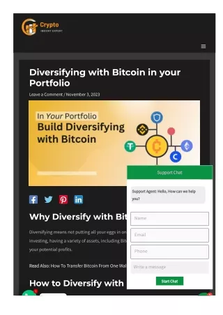 How to Add Bitcoin Diversity to Your Portfolio